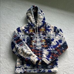 Urban Outfitters Without Walls Printed Sherpa Hoodie Sweatshirt
